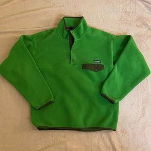 Men's Lightweight Synchilla Snap-T Green Fleece Pullover